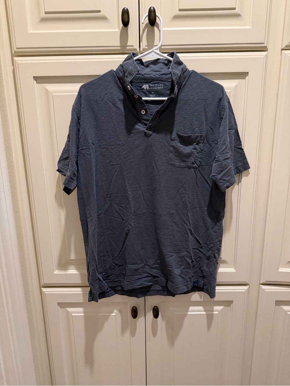 Onward Reserve Short-Sleeve Polo in charcoal gray